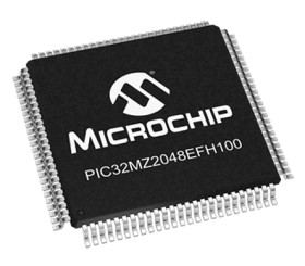Mikrokontroler Microchip PIC32MZ TQFP 100-pinowy Montaż powierzchniowy MIPS® MicroAptiv™ 160 (Boot Flash) kB, 2048