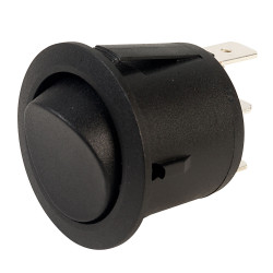 SCI R13-223D BLACK Rocker Switch 3P SPDT On-off-on Panel Mount Round 10A 250V
