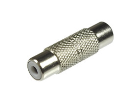 Łącznik RCA CINCH gniazdo - gniazdo metalowe