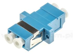 Adapter światłowodowy LC/UPC duplex, jednomodowy