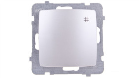 Karo Łącznik Krzyżowy Srebrny Perłowy Łp-4S/M/43