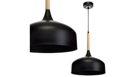 Lampa Wisząca Delta Z Bursztynowym Szklanym Kloszem, Ma E14 K-5160 Kaja Lighting