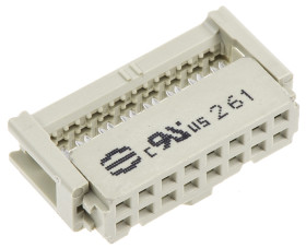 Złącze IDC 16-pinowe 2-rzędowe raster: 2.54mm Żeński Montaż na kablu HARTING