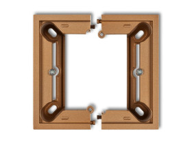 DECO Puszka natynkowa 1 pojedyncza składana złoty metalik 8DPU-1 KARLIK