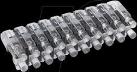 12701010 Light guide, 2x10-fold, ø 3 mm, planar, angled