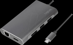 UA0382 Docking station, USB 3.2 USB-C, 8-port