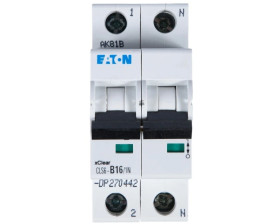 Wyłącznik nadprądowy 1P+N B 16A 6kA AC CLS6-B16/1N-DP 270442