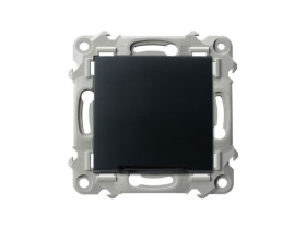 SZAFIR Wyłącznik kontrolny z podświetleniem niebieskim czarny metalik ŁP-12ZS/m/33 OSPEL