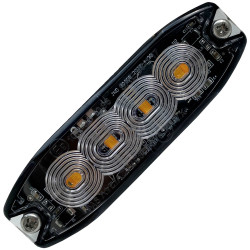 Berger &amp; Schröter E9 10R-06 1386 Strobe light LED orange 12/24V screw/adhesive
