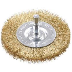 kwb 609310 disc brush brass wire 75mm for Metal and stone cleaning