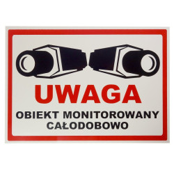 Tablica obiekt monitorowany informacyjna 35x25 cm