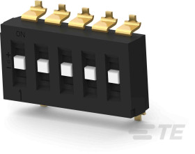 Przełącznik DIP 5-pozycyjny SPTT. SMD 25 przy 24 ma przy V dc