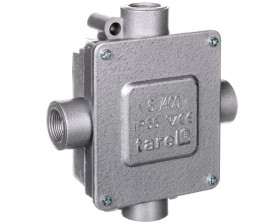 Puszka odgałęźna metalowa 5-torowa 6mm2 4 wejścia P16 IP55 024