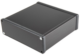 Obudowa Aluminium szerokość zew. 160 mm długość zew. 160 mm wys. zew. 51,5 mm Hammond IP54 Czarny