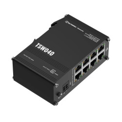 Switch 8x RJ45 100Mb/s PoE, 240W, IP30 Teltonika TSW040