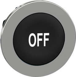 Schneider Electric ZB4FA235 ZB4FA235 Element czołowy dla przycisku płaski, resetowalny (Ø) 30.5 mm OFF chrom, czarny 1 s