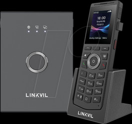 W710P DECT telephone, multi-cell system, 1 handset, black