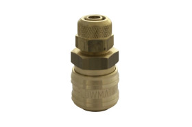 Szybkozłącze pneumatyczne DN7,2 typ 26, skręcane do węża fi 10x8 mm, mosiądz