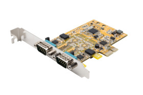 Karta rozszerzeń PCIe, RS232, RS422, RS485, l. portów: 2, magistrala: PCIe, Szeregowe