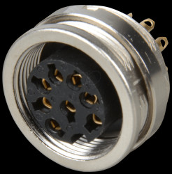 18808 Panel-mounted coupler, front mounting, IP68, 8-pin