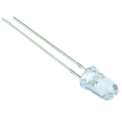 White 5mm Flashing LED Clear Lens