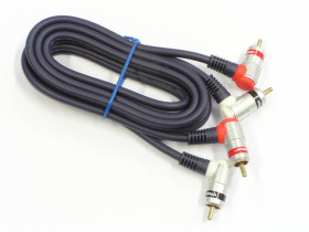 Kabel 2RCA-2RCA kątowy RDK240 VITALCO 3m