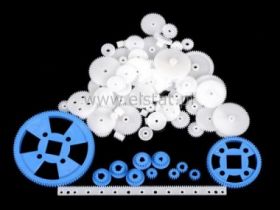 Zestaw kół zębatych plastikowych 61szt