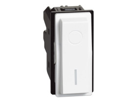 LIVING NOW Wyłącznik 2-biegunowy - 1 moduł - biel KW4002 LEGRAND