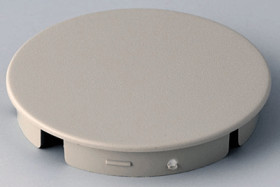 Front cap, without line, pebble gray, KKS, for rotary knobs size 40, A4140007