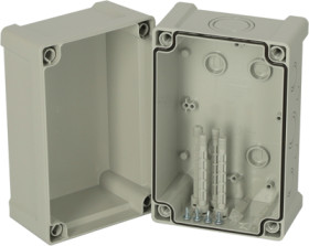 ABS enclosure, (L x W x H) 134 x 122 x 187 mm, gray, IP65, 5814062
