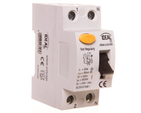 Wyłącznik różnicowoprądowy 2P 25A 0,3A typ AC KRD6-2/25/300 VDE 23195