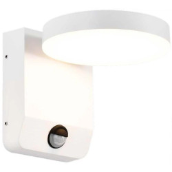 Lampa ścienna okrągła, kinkiet 350st LED 17W 2520lm 3000K biały z czujnikiem ruchu barwa WW biała ciepła IP65 V-TAC VT-11020S-RD