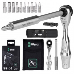 Zestaw narzędzi rowerowych wkrętaków wielofunkcyjnych z etui 12 elementów + 2 łyżki do opon Bicycle Set 1 WERA