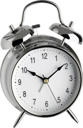 TFA Dostmann 98.1043 Kwarcowy Budzik srebrny Ilość alarmów 1