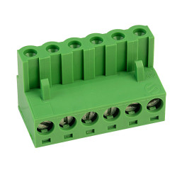 CamdenBoss CTB9200/6A 6 Way 12A Pluggable Terminal Block Free Plug 5mm Pitch