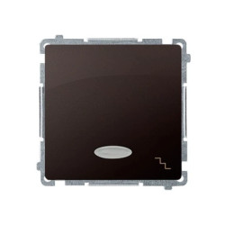 Simon Basic Łącznik schodowy z podświetleniem czekoladowy BMW6L.01/47