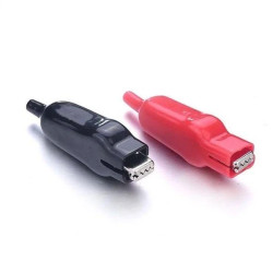 Zacisk krokodylkowy 30A - sprężynowy klips elektryczny - krokodylki żabki - 2 szt