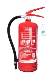 Gaśnica proszkowa 4kg GP4x ABC MOBIAK z wieszakiem , certyfikaty: CE, BSI, CNBOP, EN3, MED, MPA