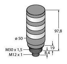 Kolumna sygnalizacyjna Turck TL50CGYRQ 3091343 1 szt.
