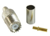 GMUHF-RG58 Gniazdo MINI-UHF zaciskane na kabel RG-58