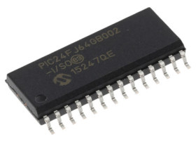 Mikrokontroler Microchip PIC24FJ SOIC 28-pinowy Montaż powierzchniowy PIC 64 kB 16bit CAN: 32MHz RAM:8 kB Ethernet:
