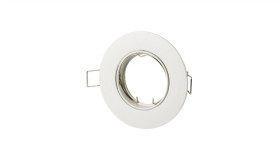 Led Line Oprawka Sufitowa Oczko Okrągła Ruchoma Odlew Biała 5 Lat Gwar.