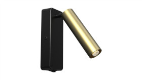 Kinkiet Santi 1Xg9 Czarny/Złoty Ml1014 Milagro