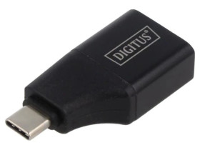 AK-300450-000-S Adapter HDMI gniazdo USB C wtyk złocony czarny