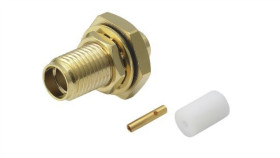 Złącze Koncentryczne, 50, 26.5Ghz, Męski, Lutowane, Montaż W Przegrodzie...
