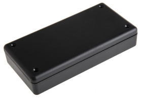 Obudowa Tworzywo ABS odporne na ogień szerokość zew. 65 mm długość zew. 130 mm wys. zew. 25 mm Hammond IP54 Czarny