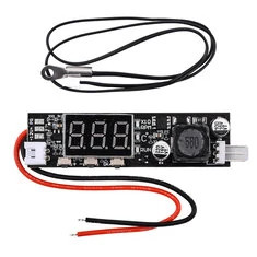 Moduł sterownika DC12V PWM 2-3 przewodowy wentylator kontrolera temperatury wyświetlacz modułu do wentylatora PC / Alarm