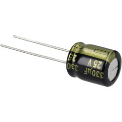 Panasonic EEUFM1E331 330uF 25V 105&#xB0;c Low Impedance Radial Alum Electrolytic