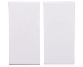 KOS66 Klawisz podwójny 2szt. 22,5x45 biały 660480