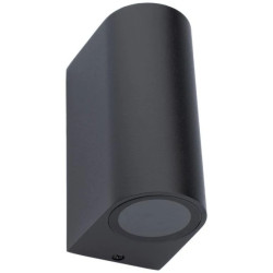 Kinkiet Ogrodowy Elewacyjny Lampa Zewnętrzna 2xGU10 Czarna